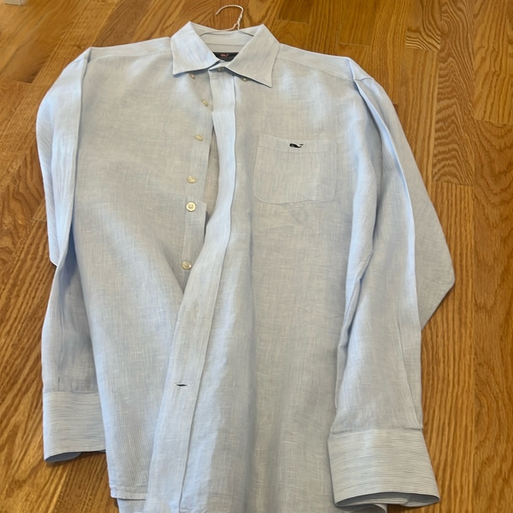 Vineyard vines, large men’s dress shirt. Smoke free/pet free home.